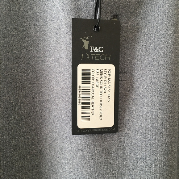 F&G TECH Mens golfweek Hokies Polo Shirt - Picture 5 of 7